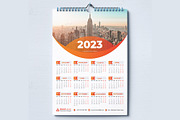 Wall Calendar 2023, a Templates & Theme by pixelcreatx (Thumbnail 4 of 4)