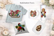 Christmas Patchwork Clipart, a Seasonal Illustration by Artnoy (Thumbnail 6 of 7)