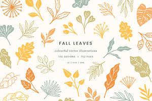 Fall Leaves Vector Illustrations