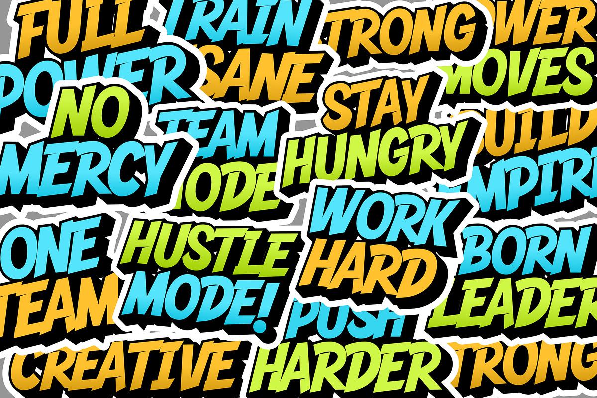 Hustle Mode - Bold Display Typeface, a Sans Serif Font by Debut Studio (Photo 11 of 23)