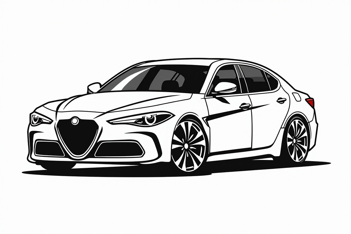 Modern Sports Car Vector Art Set, an Illustration by BIPLOB EXPERT (Photo 7 of 7)