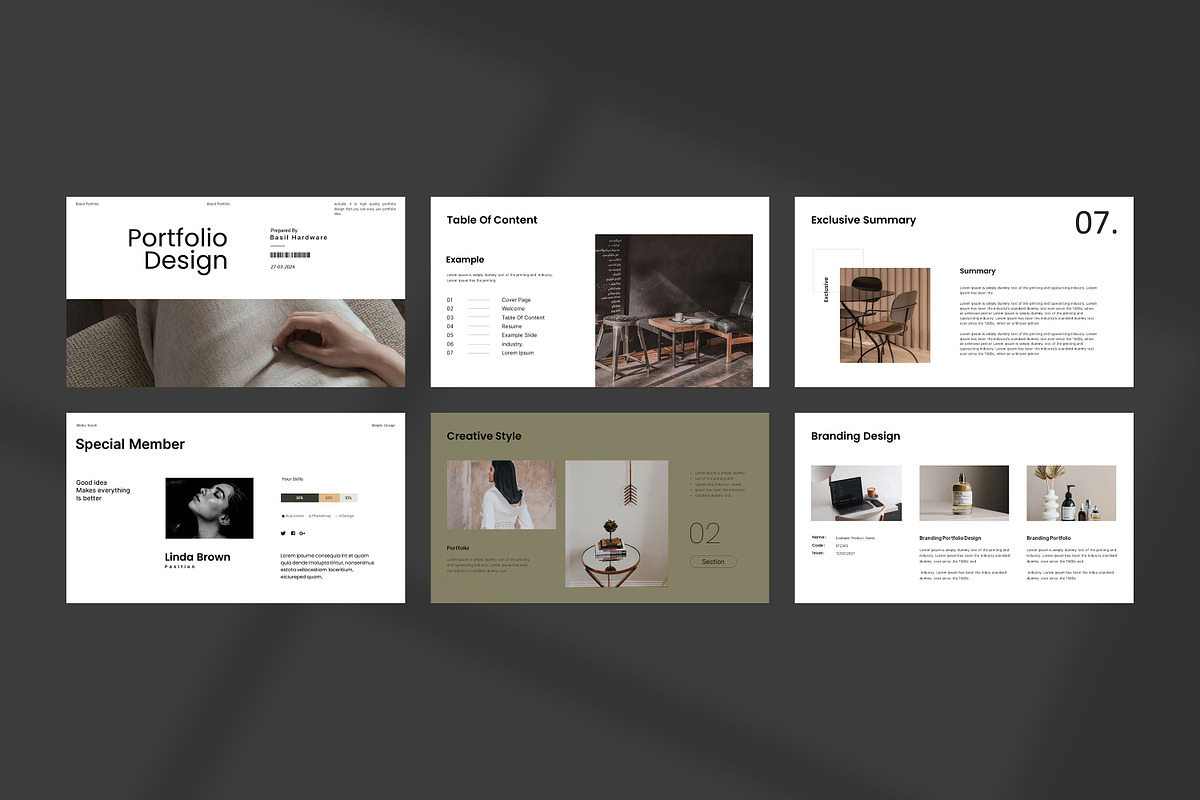 Portfolio Presentation Template, a Presentation Template by slidestock55
