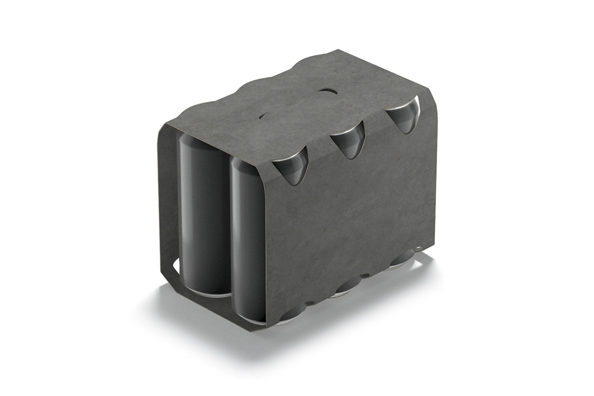 Black Six 550ml Can Pack 3D Model, an Object 3D Model by rebrandy (Photo 2 of 9)