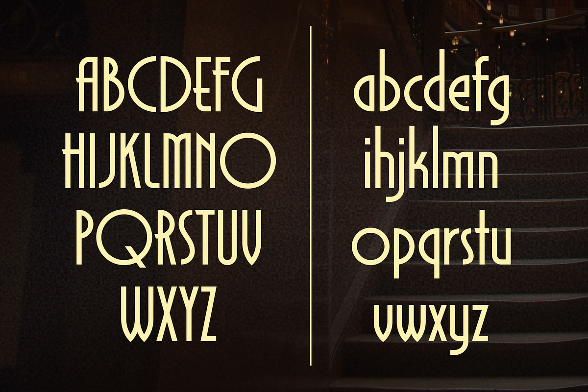 Monsante - Modern Art Deco, a Font by Arterfak Project (Photo 12 of 13)