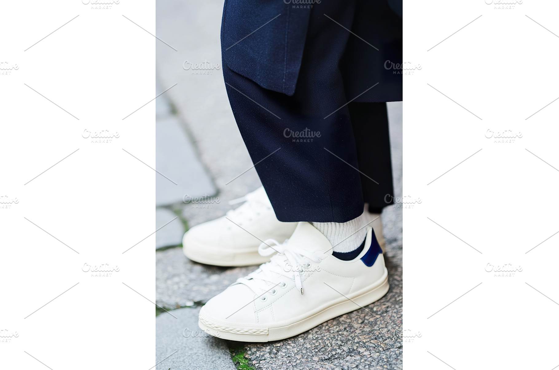 Casual suits paired with sneakers, a Beauty & Fashion Photo by Lermont51