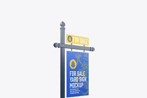 Wooden Real Estate Sign Mockup