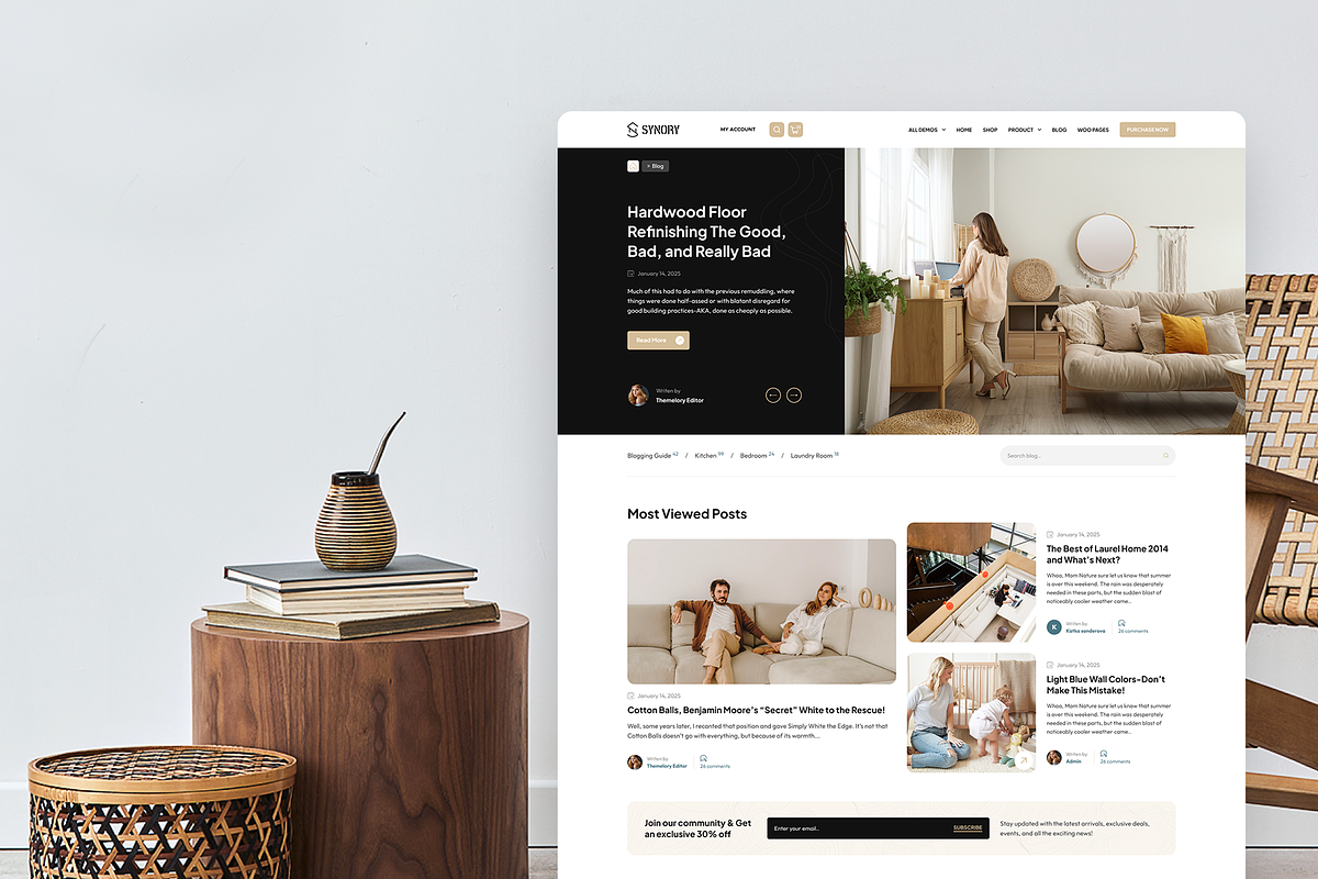 Furniture & Interior WordPress Theme, a WordPress Template by Siksmart (Photo 3 of 3)