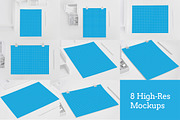 8 Clean & Contemporary Paper Mockups, a Print Template by SparkleStock (Thumbnail 3 of 5)