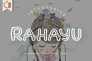Rahayu handwritten Outline Font, a Handwritten Font by Bayuktx (Thumbnail 1 of 6)