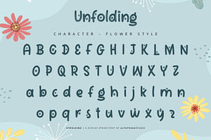 Unfolding - Decorative Display Font