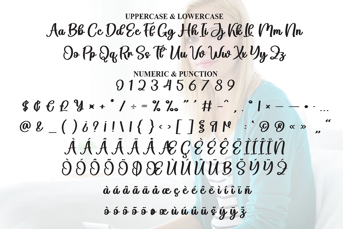 Blonde Aunty | Script Font, a Handwritten Font by Scratchones (Photo 7 of 9)