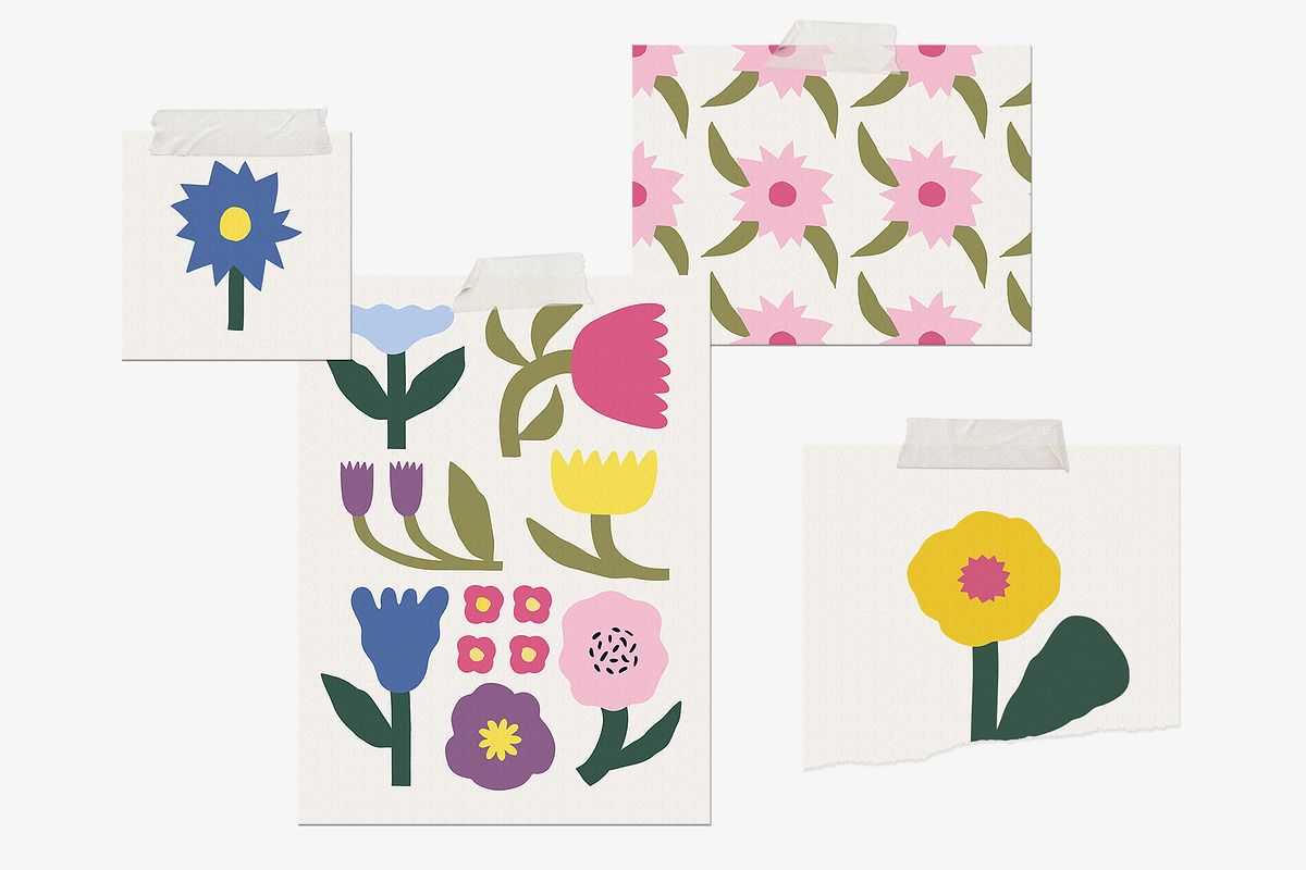 FLOWER MARKET Graphics Collection, a Pattern Graphic by Katerina Osa (Photo 2 of 16)