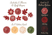 Christmas Floral Clipart, an Illustration by Amanda Ilkov (Thumbnail 3 of 4)