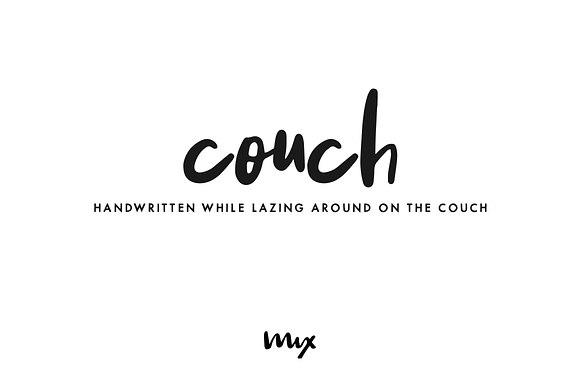 Couch — a Handwritten Font preview 4