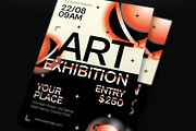 Art Exhibition Flyer, a Flyer Template by graphicook (Thumbnail 2 of 3)