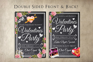 Chalk Valentines Flyer, a Flyer Template by SkyvaraSupply