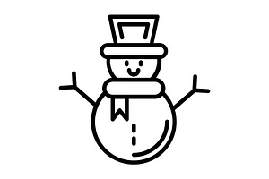 Winter Line Icon, an Icon by Pexelpy