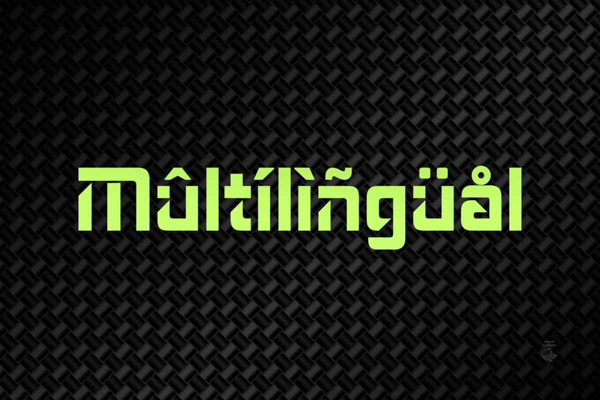 Cutting - Futuristic Sans Serif Font, a Sans Serif Font by haniefart (Photo 10 of 11)