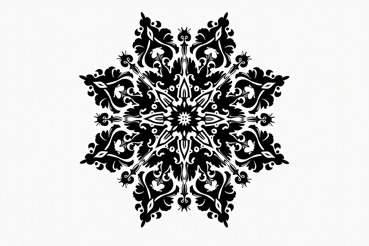 Mandala Laser Cut Files Bundle, an Illustration by yasushie (Photo 8 of 9)