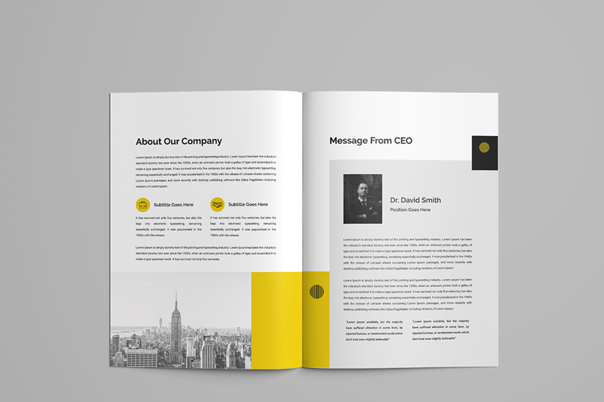 Clean Social Media Proposal Design, a Brochure Template by mijli (Photo 4 of 21)