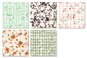 Floral Gingham Seamless Pattern, a Pattern Graphic by Dream Creation (Thumbnail 7 of 7)