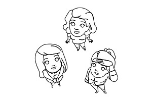 view top above person vector, a Person Illustration by pikepicture