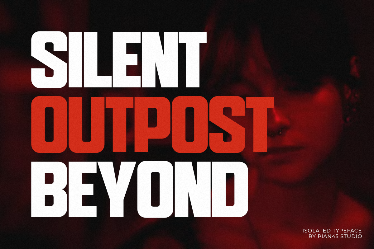 Isolated - Modern Condensed Font, a Sans Serif Font by Pian45 Studio (Photo 2 of 8)