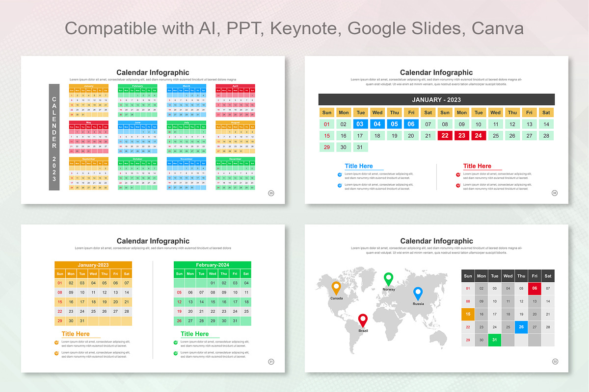 Calendar Infographic Keynote, a Templates & Theme by Mighty-Slide (Photo 9 of 9)