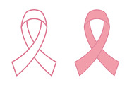 Pink awareness ribbon illustration, an Object Graphic by sceptical cactus (Thumbnail 3 of 3)