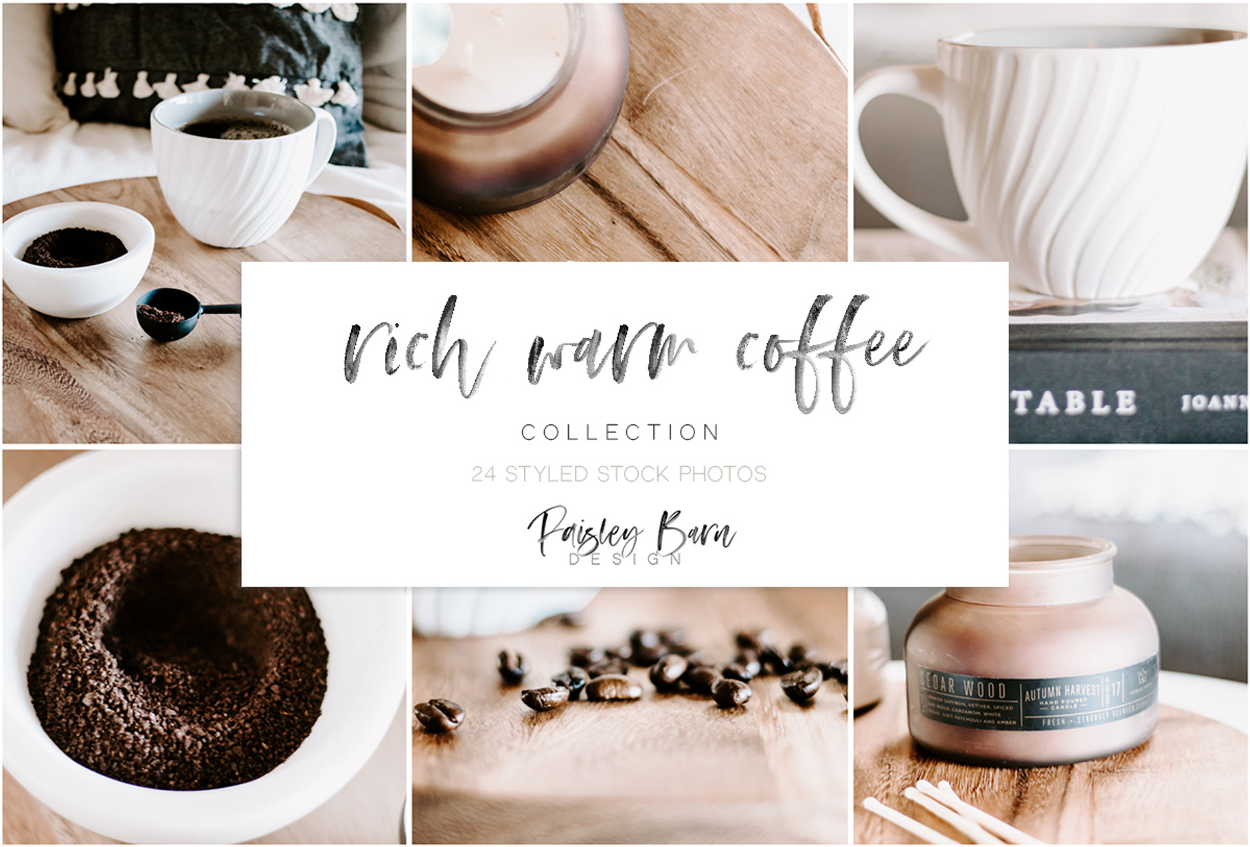 Rich Warm Coffee Collection, a Food & Drink Photo by Paisley Barn Design