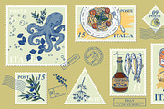 Italian pasta postage stamp, an Object Illustration by Zimages (Thumbnail 3 of 3)