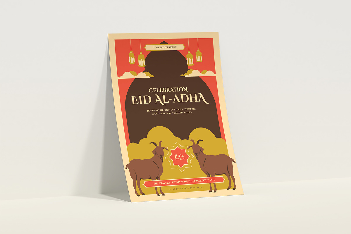 Eid al-Adha Poster  Illustration, a Flyer Template by Artnivora.Std