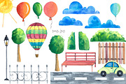 Happy Place Watercolor Set, an Illustration by Daria's Magic World (Thumbnail 3 of 7)