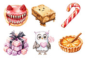 Watercolor Halloween Sweets Clipart, an Illustration by Daily.Designs (Thumbnail 5 of 5)