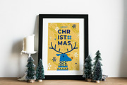 Elegant Blue and Gold Holiday Set, a Seasonal Illustration by Creative Graphics (Thumbnail 4 of 9)