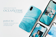Ocean blue abstract backgrounds, a Texture Graphic by MiraEl Art (Thumbnail 7 of 14)