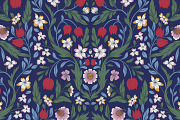 Elegant Botanical Floral Pattern, a Pattern Graphic by likorbut (Thumbnail 11 of 11)