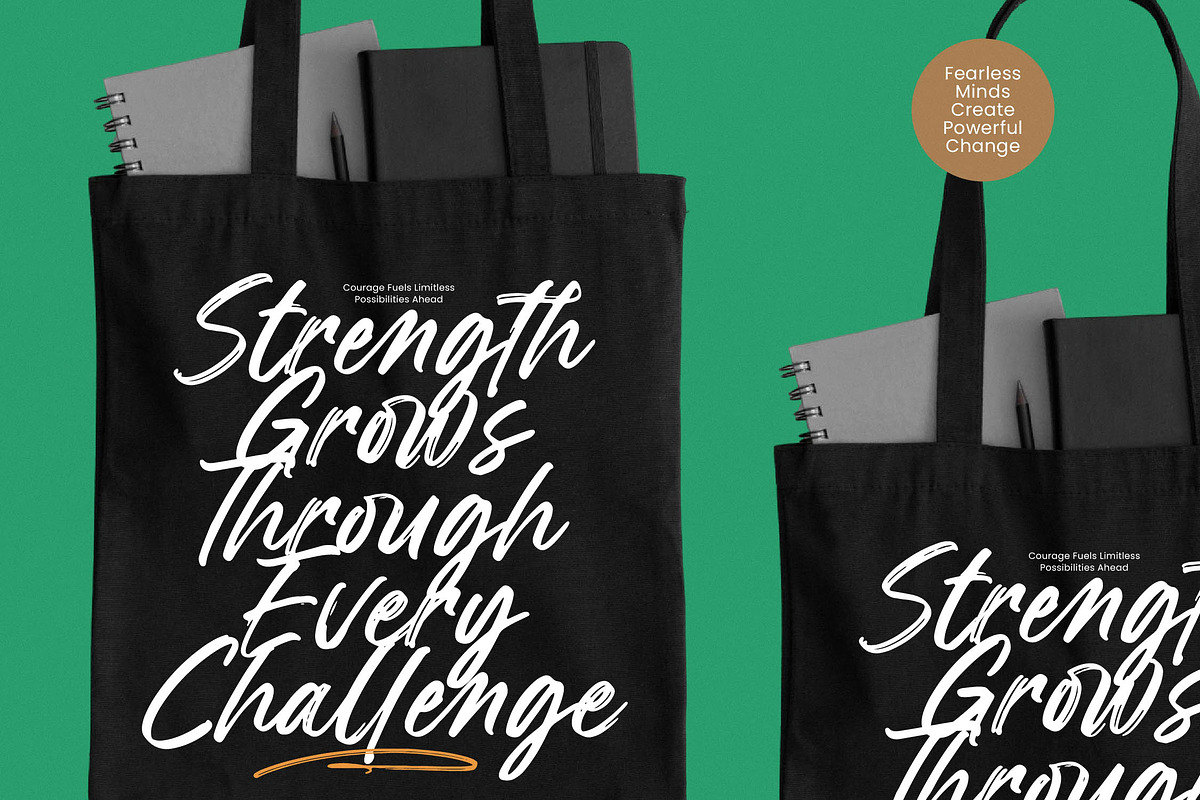 Jasding Blowned Handwritten Brush, a Script Font by Letterena Studios Script (Photo 15 of 20)