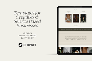 Showit Website Template Ophelia