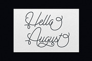 Plandscape smooth monoline font, a Script Font by akrtype (Thumbnail 3 of 8)