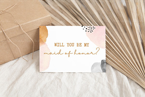 Boho 5x3.5 RSVP Card Mockup