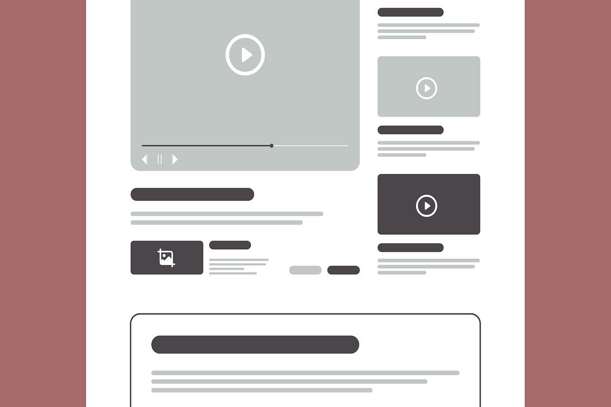 Wireframe Landing Page Design, a Wireframe Template by MightyDesign (Photo 4 of 10)