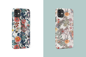 3D Floral Seamless Patterns