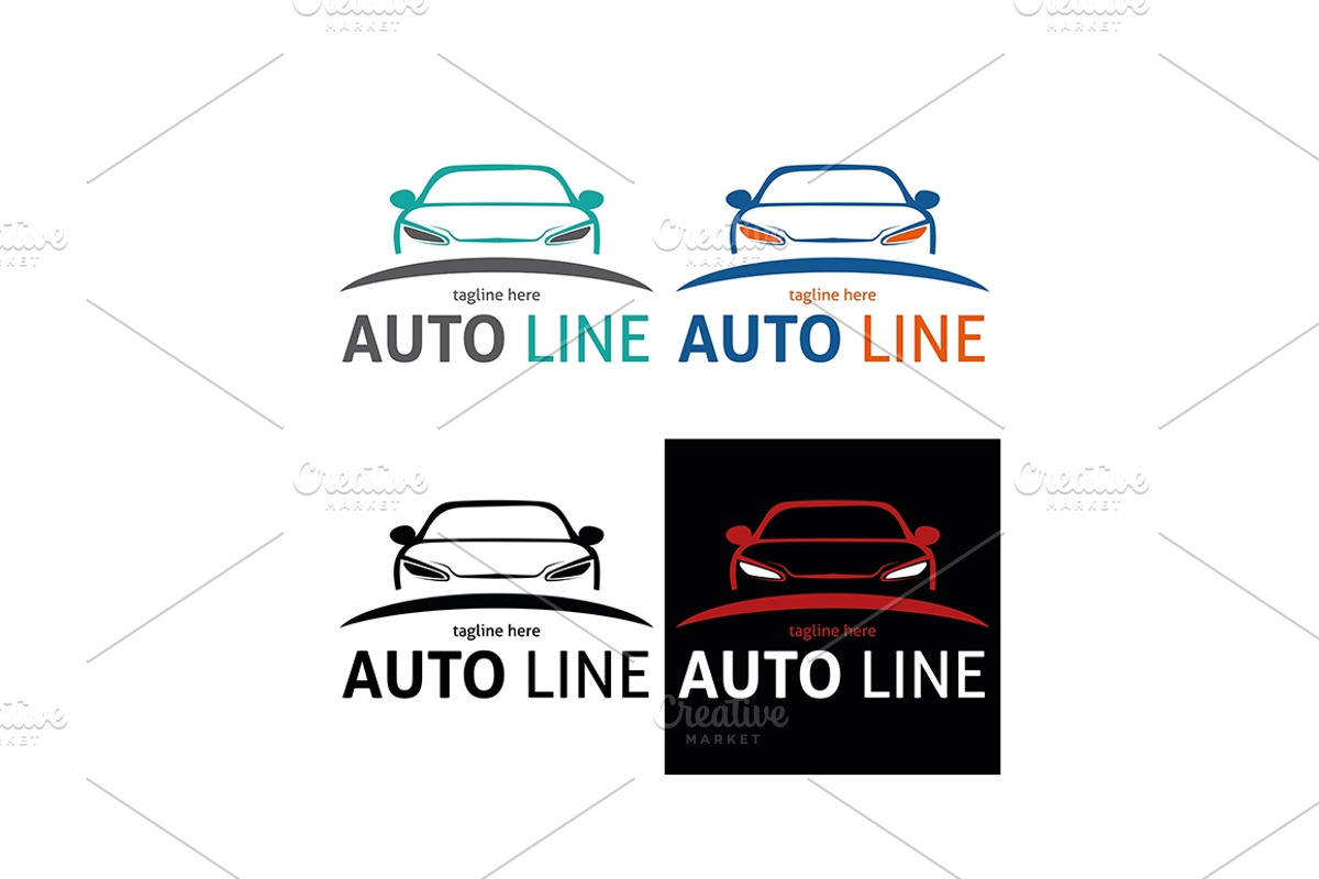 Auto Line Logo, a Branding & Logo Template by Design_Planet