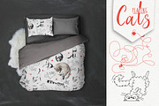 Cats Playing, an Animal Illustration by Baksiabat (Thumbnail 3 of 5)