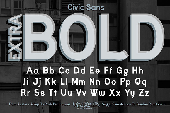Civic Sans Extra Bold preview 3