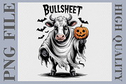 Bullsheets Funny Cow Halloween PNG, a Graphic by olgasallom (Thumbnail 1 of 3)