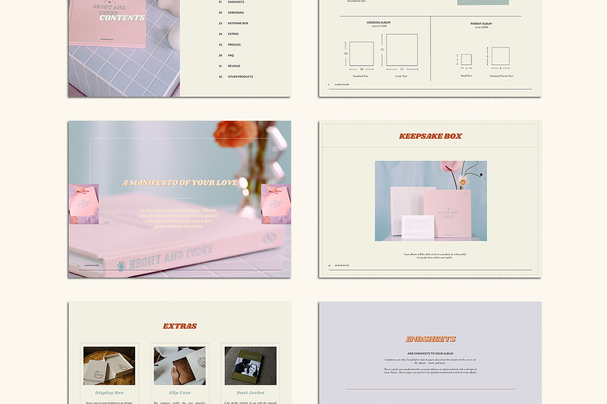 Retro | Album Guide PDF, a Templates & Theme by Studio Leelou (Photo 2 of 10)