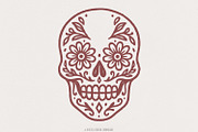 Day Of The Dead Skull PNG, Sugar, an Illustration by SharpMarketplace (Thumbnail 1 of 9)