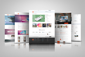 Modern Website Presentation Mockup